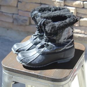 Sporto Black Snow Boots